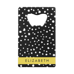 Points dalmatiens, Spots, Noir et Blanc, Votre nom