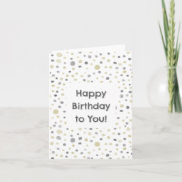 Points d'aquarelle Lottie Confetti Carte d'anniver
