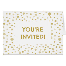 Points d'aquarelle Saffron Confetti Invitation d'a