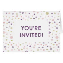 Points d'aquarelle Susan Confetti Invitation d'ann