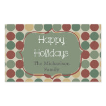 Points Grand Rétro Stickers Noël