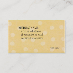 Points jaunes - carte de visite