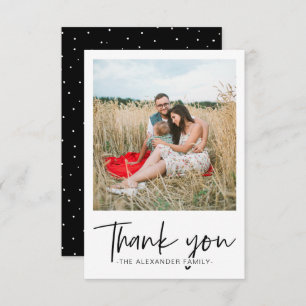 Points modernes Merci noir et blanc