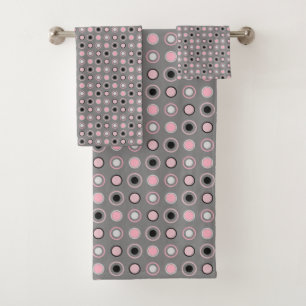 Points noirs, roses, gris et blancs
