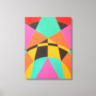 Points of Green Balance Modern Canvas Print Leinwanddruck
