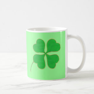 Points or Shamrock vert vif Trier, tasses