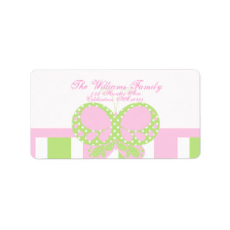 Points papillon Étiquette de adresse 4