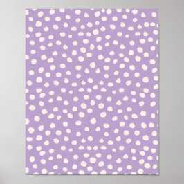 Points Posters de animaux pourpres