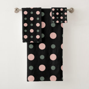 points rose vert et noir