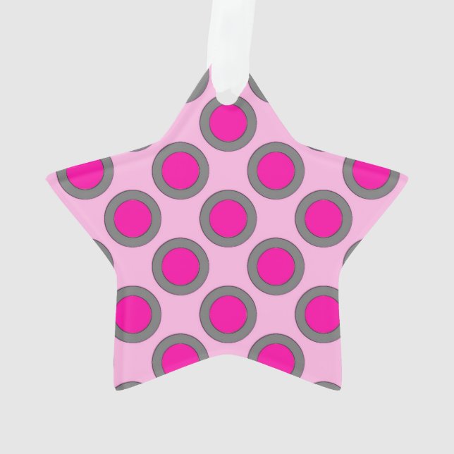 Points tournés, fuchsia, gris et rose (dos)