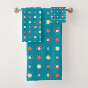 Points turquoise et orange