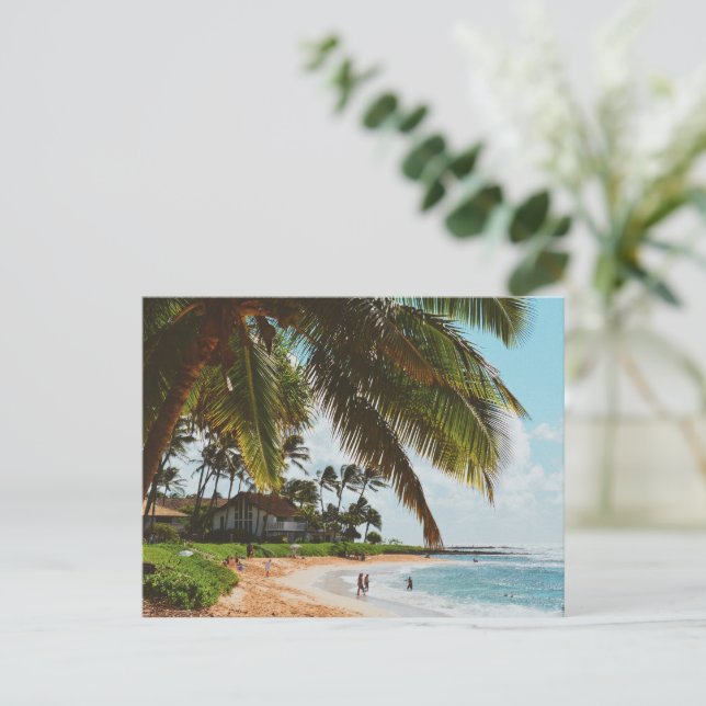 Poipu Beach - Insel Kauai - Hawaii Postkarte (Stehend Vorderseite)