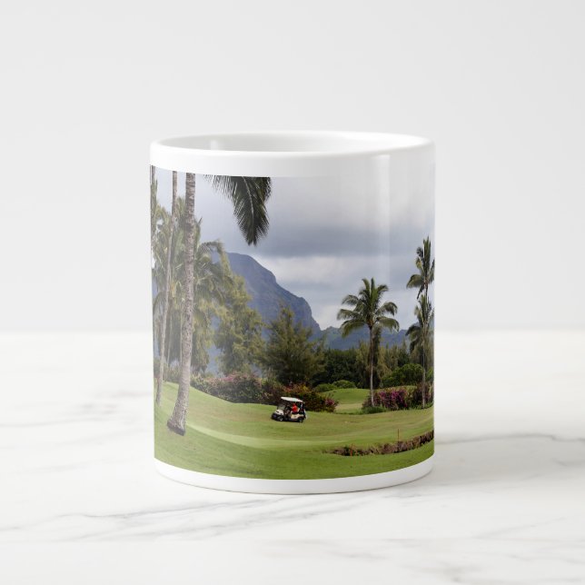 Poipu Bucht-Golfplatz, Kauai, Hawaii Jumbo-Tasse (Vorderseite)