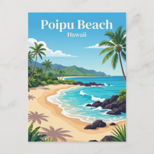 Poipu-Strand Hawaii Postkarte