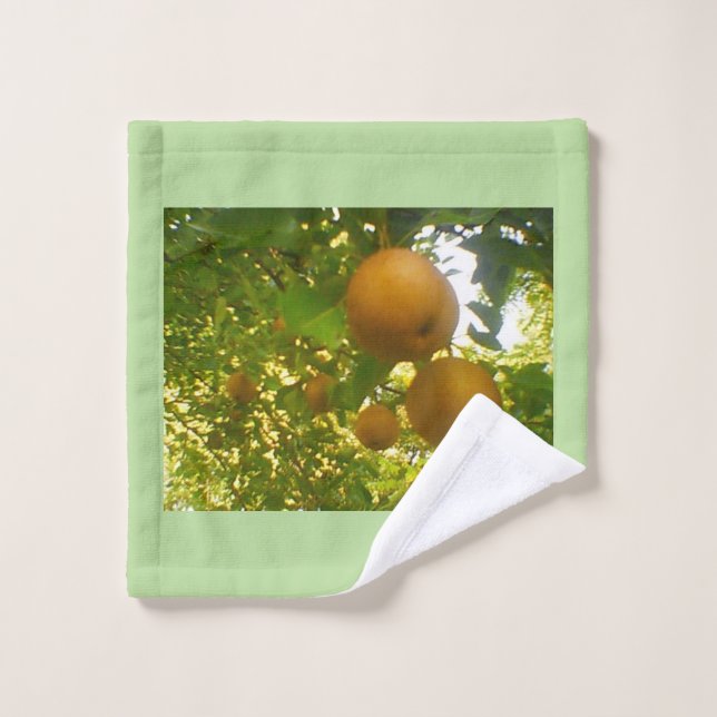 Poires florissantes (Gant de toilette)