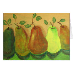 Poires - peinture acrylique par l'étoile de Trevor