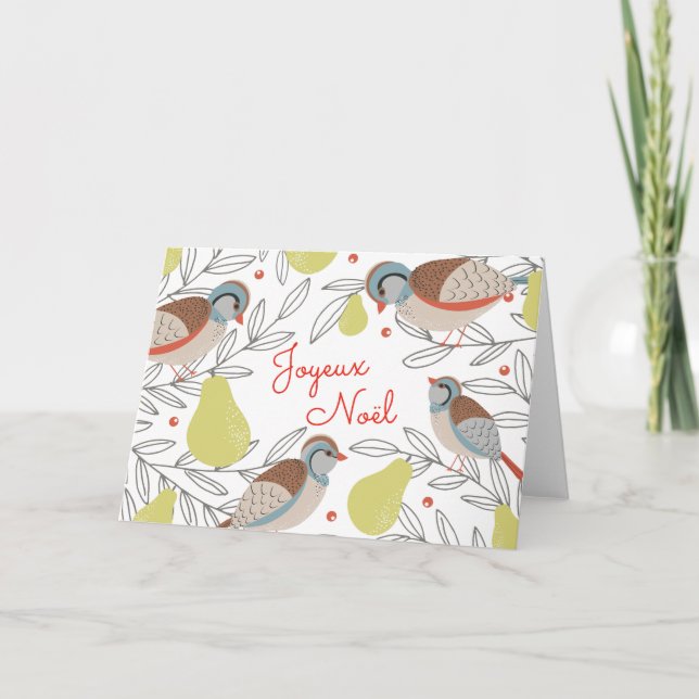 Poirier Carte de Noël (Devant)