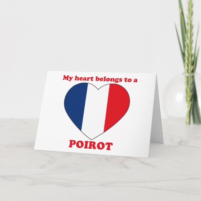 Poirot Feiertagskarte (Vorderseite)