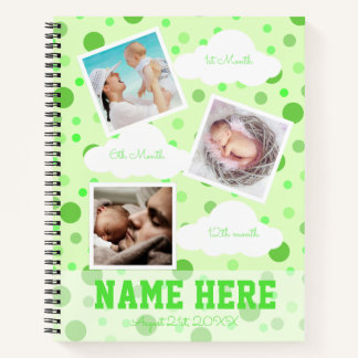 Pois 1er anniversaire Baby Milestone Livre d'or