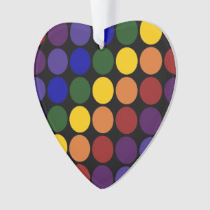 Pois arc-en-ciel en noir