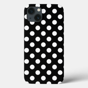 Pois blancs sur Coque noir-coque iphone
