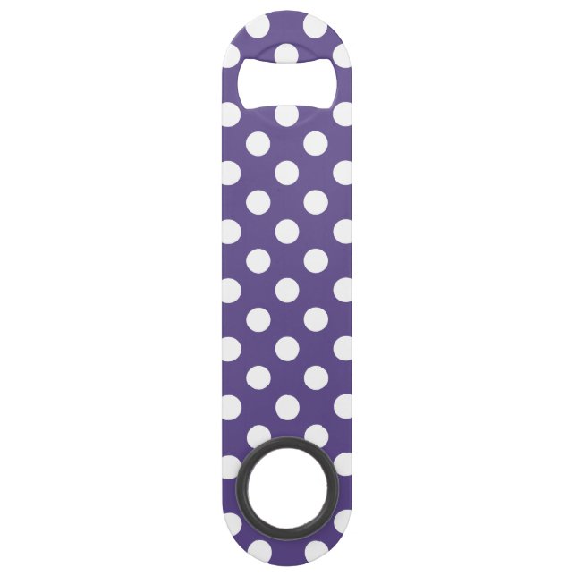Pois blancs sur ultra violet (Devant)