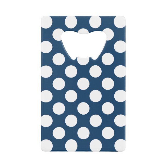 Pois Bleus de la Marine, Motif à points Polka, poi (Devant)