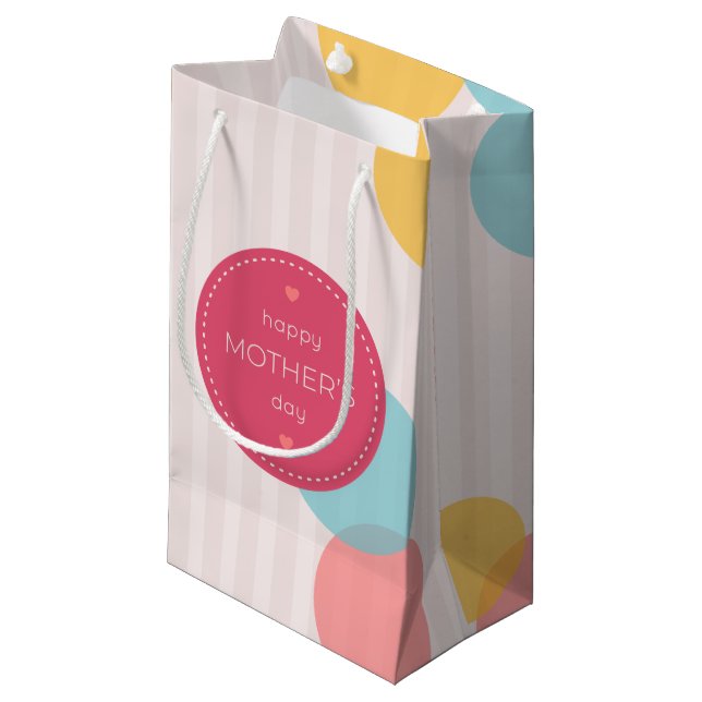 Pois Bonne fête des mères | Sac cadeau (Devant Angle)