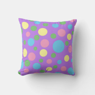 Pois coloré motif lancer oreiller