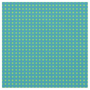 Pois électriques bleus et verts sur tissu Turquois