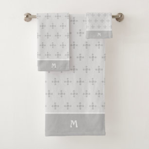 Pois élégants sur gris argenté clair