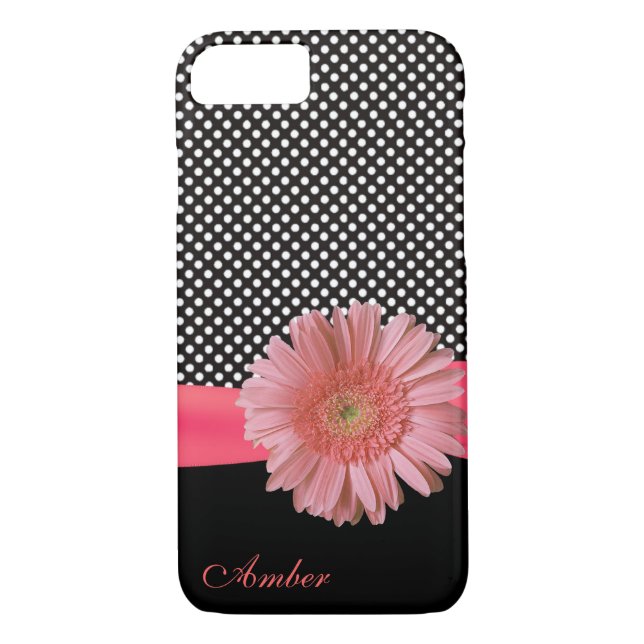 Pois et Gerber Daisy iPhone 8 Coque (Dos)