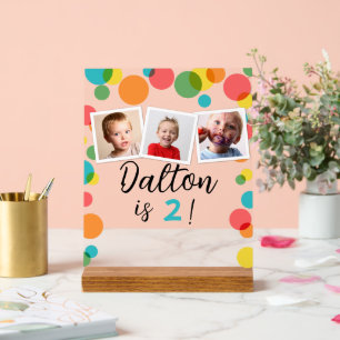 Pois et photos Anniversaire personnalisé