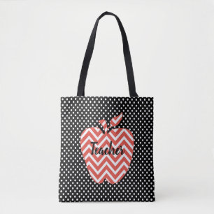 Pois et Sac fourre-tout d'enseignants Chevron Appl
