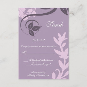 pois fleuri pourpre rsvp