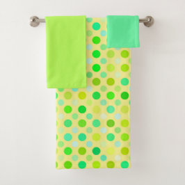 pois jaunes et verts