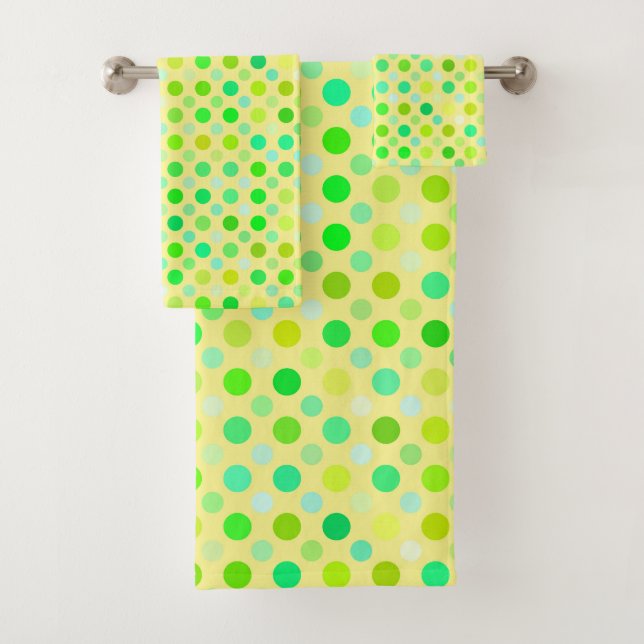 pois jaunes et verts (En situation)