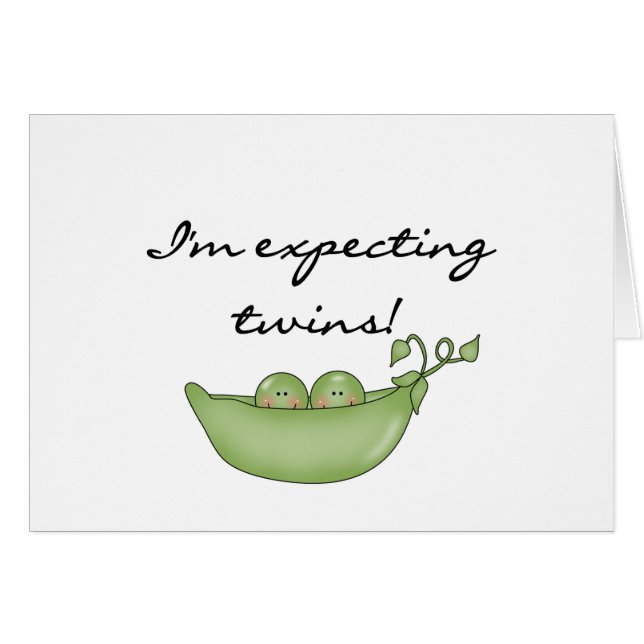 Pois jumeaux dans une cosse (Devant horizontal)