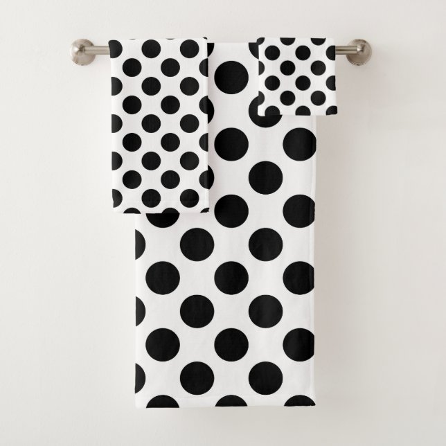 Pois, Motif Polka Dot, noir et blanc (En situation)