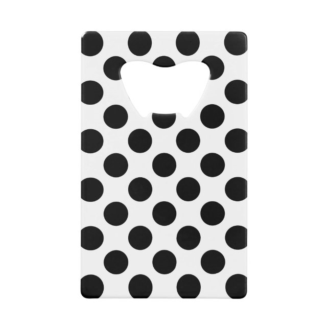 Pois, Motif Polka Dot, noir et blanc (Devant)