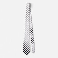 Pois noir et blanc cravates motif
