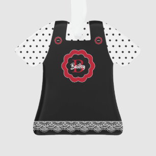 Pois noir et blanc PinaForme de dentelle