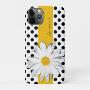 Pois noirs et blancs, Coque Daisy iPhone 11