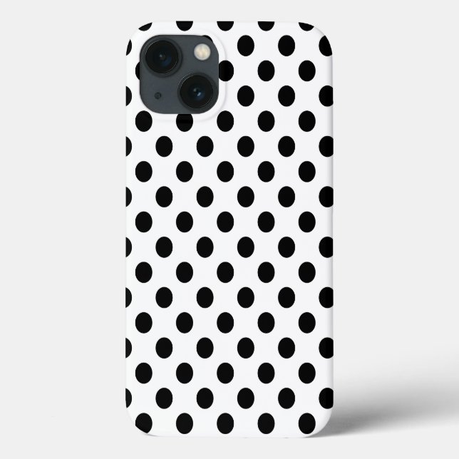 Pois noirs sur Coque blanc-coque iphone Mate (Verso)
