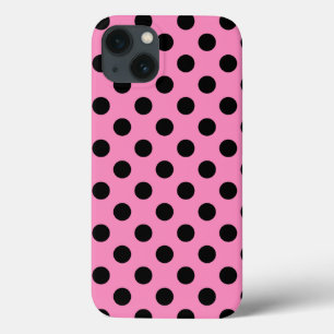 Pois noirs sur Coque rose-coque iphone Mate