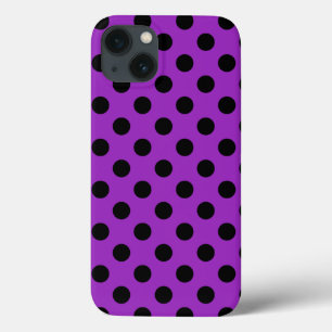 Pois noirs sur Coque violet-coque iphone Mate