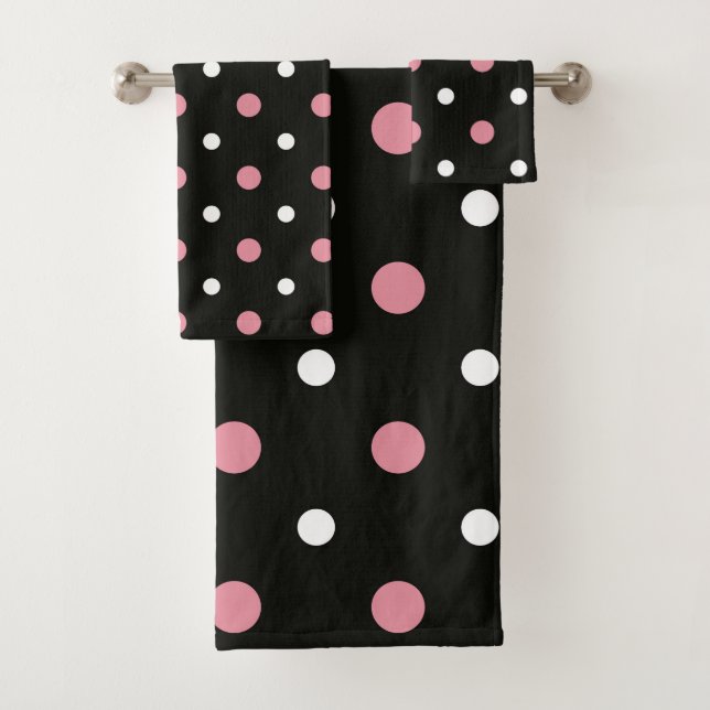 Pois rose blanc et noir (En situation)