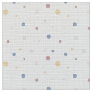 Pois sur tissu blanc par le quartier des matières