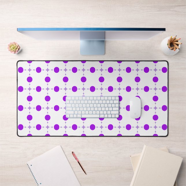 Pois violets, Motif à points Polka, points, pointi (Bureau 1)
