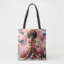 Poise and Punch: Ballerina Boxer Leinwand Tasche